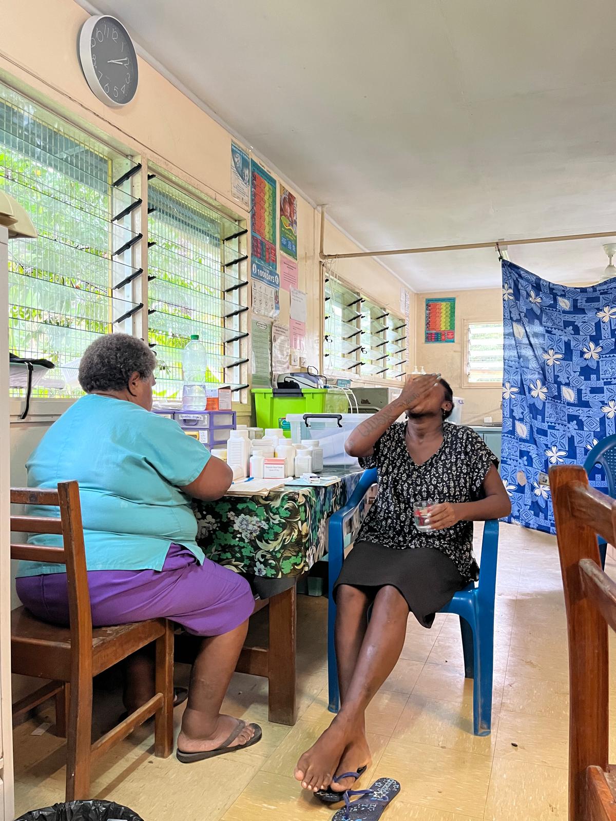 MDA at a health clinic in Honiara, WSP 2024